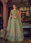 Gray Colour Latest Heavy Designer Wedding Wear Fancy Butterfly Net With Heavy Embroidery Work Salwar Suit Collection 6802